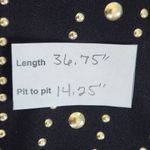 Venus Black Bodycon Dress with Metal Studs Size Small Black Cocktail Dress Photo 8