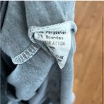 Holiday Shirt Joyful Size Small with Striped Sleeves Gray Photo 1