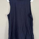 Zoe & Liv Zoe + Live Blue Sleeveless T-Shirt Tank Top Muscle Shirt Floral Heart Summer XL Photo 2