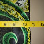 Jones New York Silk Scarf Lightweight Sheer Paisley Green Black White Dry Clean Photo 4