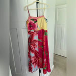 Farm Rio NWT  Mixed Garden Dress Floral Patch Linen Midi Photo 5