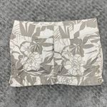 Roxy Floral Tropical Tan and White Mini Skirt Size 3 Photo 0