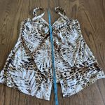 MiracleSuit  Womens Leopard Print Love Knot Underwire Tankini Swim Top Size 16 Photo 7