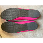 Lilly Pulitzer  Hot Pink Lion Head Knock Knock Ballet Flats 7.5 Preppy Statement Photo 2