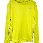 Adidas  Women’s Size Medium Neon Yellow Pullover Hooded‎ Sweatshirt Photo 0
