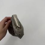 La Regale Vintage  Silver Beaded Clutch Bag Evening Satin Small Photo 2