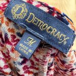 Democracy Floral Stripe Kimono Blouse Red Multicolor Size Medium Photo 6