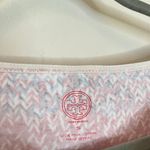 Tory Burch Pima Cotton Knit Print Boatneck Shift Dress Red White Blue Photo 4