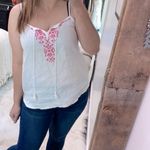 Southern Tide  linen top embroidered with tassels size medium Photo 2