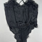 Free People  Black Lace Bodysuit Photo 0