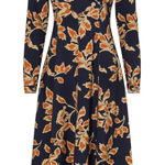 Tanya Taylor Floral Thea Dress in Blue, Size S Photo 1
