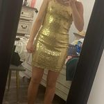 Emerald Sundae Gold Sequin Dress  Photo 2