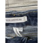 Good American Good Waist 29" Blue796 Skinny Raw Hem Stretch Jeans Size 6 Photo 3