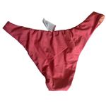 J.Crew Pink Mid Rise Cheeky Bikini Bottom - Size Medium - NWT Photo 1