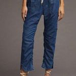 Anthropologie Pilcro Cottage Utility Cargo Jeans Blue Size XS Photo 0