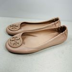 Tory Burch  Minnie Travel napa Leather Ballet Flats Shoes beige size 8 Photo 3