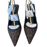 Abound  NWTs Lidia Mesh Brown Leopard Print Slingback Kitten Heels size 8.5 NIB Photo 5