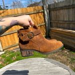 Born Børn Morocco Bootie, Leather Suede, Brown Zip Boot, Size 7 Photo 6