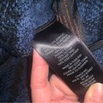 Coach  alpaca wool blue plaid cape hooded boho plaid winter holiday party classic Photo 9