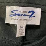 Seven7  Skinny Pants Stretch Dark Green Size 14 High Rise Photo 2