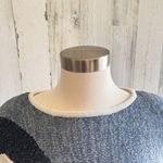 Vintage Floral Sweater beading‎ Ramie Cotton Silk medium 80s Knit 90s Gray Photo 4