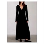 Michael Lauren NWT Revolve x  Deep V-Neck Jersey Maxi Dress in BLACK Photo 5