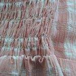 Topshop Pink Gingham Puff Sleeve Shorts Romper Size 4 Photo 8