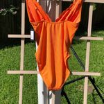Kate Spade  Orange Scalloped Swimsuit M Photo 5