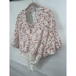 Free People Dessa Bodysuit Intimately Floral Printed Pintuck Women Top S Pink Photo 9