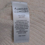 Rachel Zoe  Womens Pullover Sweater Beige Long Sleeve Cotton Linen Hooded S New Photo 6