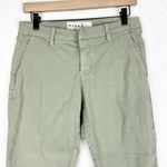 Frank & Eileen Frank Eileen Wicklow Crop Chino Pants Size 4 Cotton Linen Flax Sage Green Photo 2