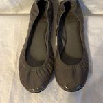 Tory Burch Eddie Patent Leather Scrunch Back Ballet Flat Photo 1