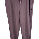 Joie  Mauve Purple Drawstring Waist Straight Leg Stretchy Casual Pull On Pants L Photo 0