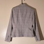 Larry Levine Signature by  Tweed Knit One Button Blazer Size 6 Black White Maroon Photo 2