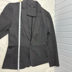 Quince  Dark Gray Blazer Notch Collar Long Sleeve Hook and Eye Work Size S Photo 10