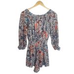 Free People Pretty & Free Grey Floral Long Sleeve Romper -249 Photo 12