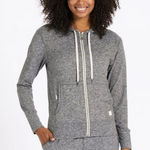 Vuori  Halo Performance Hoodie Heather Gray Full Zip Photo 0