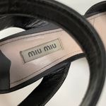 Miu Miu Women’s  Black Platform Block Heel Sandal Photo 5