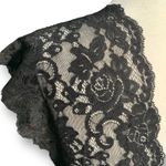 Vintage Y2K Ann Ferriday Black Lace Sheer Babydoll Blouse Small Bow Tie Back Photo 7