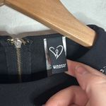 Windsor  Black Long Sleeve Floral Lace Cocktail Mini Dress Size  S Photo 6