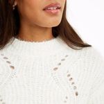 Freshman Fluffy Po Chenille Eyelash Sweater Ivory Photo 2
