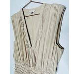 Ramy Brook Brown Crepe Hourglass V-Neck Smocked Waist Preslie Dress Size XL Photo 6