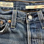 Levi's  Premium Ribcage Straight Jeans Ankle High Rise Button At the Ready 24x27 Photo 3