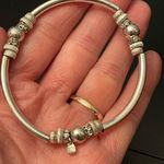 Nine West Silver Beaded Stretch Bracelet Photo 1
