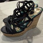 Madden Girl Strappy Platform Cork Wedge Sandals Womens 9M Gold Accents Summer Photo 8