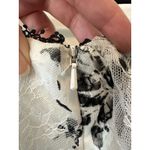 Marchesa Notte Off Shoulder Floral Lace Tiered Dress Size 4 Black Photo 8