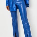 Missguided Blue leather pants Photo 0