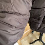 Old Navy Women’s Puffer Coat Zip Up with Hidden Hood Brown •Size Large Photo 4