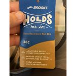 Brooks Women's Dare Racerback Sports Bra - 36C - Asphalt. Athletic. NWT Photo 3