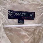 DONATELLA SPORT 80's Vintage Fur Lined Jean Jacket White Photo 5